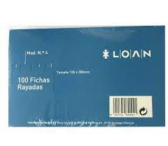 FICHAS RAYADAS LOAN 125X200 P/100 F-4  