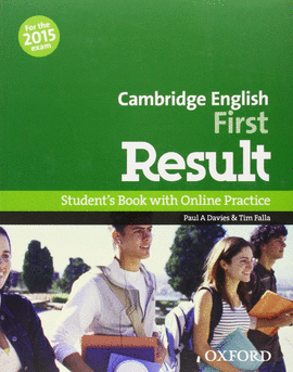 CAMBRIDGE ENGLISH FIRST RESULT STUDENT BOOK +OSP PK EXAM 2015