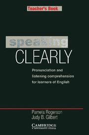 SPEAKING CLEARLY TEACHERS BOOK