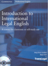 INTRODUCTION TO INTERNATIONAL LEGAL ENGLISH +CD