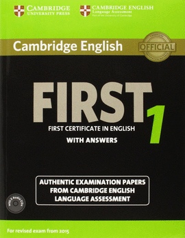 CAMBRIDGE ENGLISH: FIRST (FCE) 1 (2015 EXAM) STUDENT'S BOOK PACK (STUDENT'S BOOK