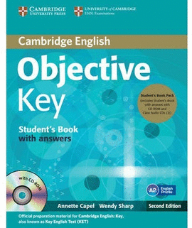 OBJECTIVE KEY STUDENT BOOK WITH ANSWERS +CD ROM+2 CLASS AUDIO