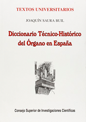 DICCIONARIO TECNICO-HISTORICO DEL ORGANO EN ESPAÑA