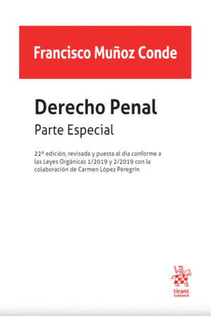 DERECHO PENAL  PARTE ESPECIAL 22ª EDIC