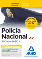 POLICIA NACIONAL ESCALA BASICA. TEMARIO VOLUMEN 1. 2017