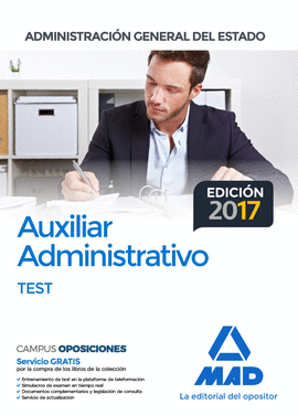 AUXILIAR ADMINISTRATIVO ADMINISTRACION GENERAL DEL ESTADO 2017