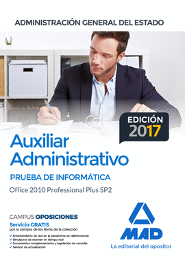 AUXILIAR ADMINISTRATIVO ADMINISTRACION GENERAL DEL ESTADO 2017