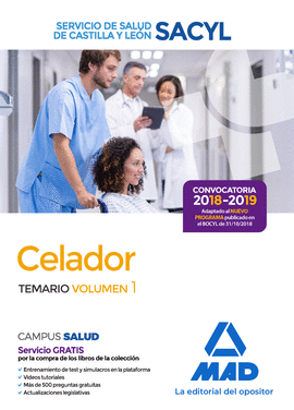 TEMARIO VOL. 1 CELADOR SACYL 2018