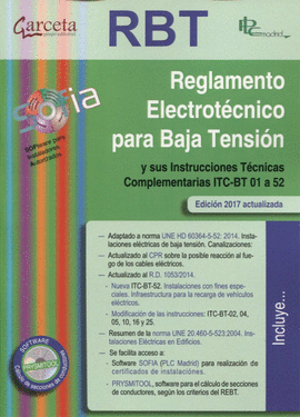 RBT REGLAMENTO ELECTROTECNICO BAJA TENSION 17