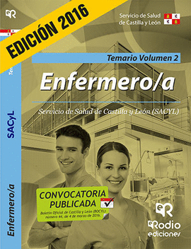 ENFERMERO/A. TEMARIO VOL. 2. SACYL