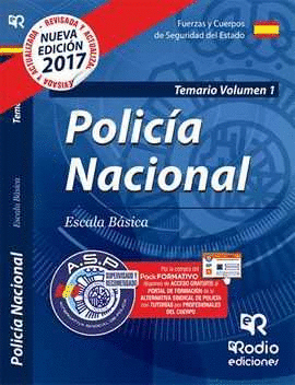 CUERPO NACIONAL DE POLICÍA. ESCALA BÁSICA TEMARIO VOLUMEN 1. 4ª ED.