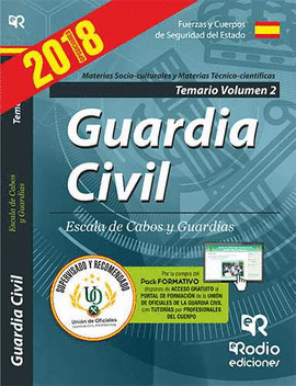 GUARDIA CIVIL ESCALA DE CABOS Y GUARDIAS TEMARIO VOL 2