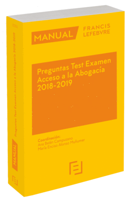 MANUAL PREGUNTAS TEST EXAMEN ACCESO A LA ABOGACIA 2018 2019