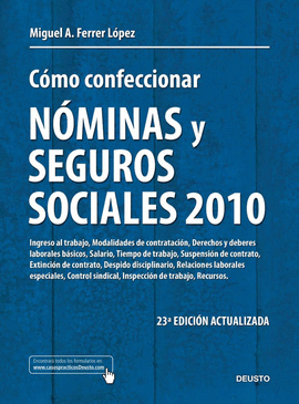 COMO CONFECCIONAR NOMINAS Y SEGUROS SOCIALES 2010 23ªEDICION