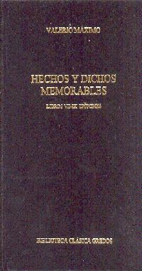 HECHOS Y DICHOS MEMORABLES LIBROS VII-IX EPITOMES