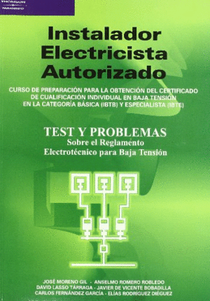 INSTALADOR ELECTRICISTA AUTORIZADO TEST Y PROBLEMAS