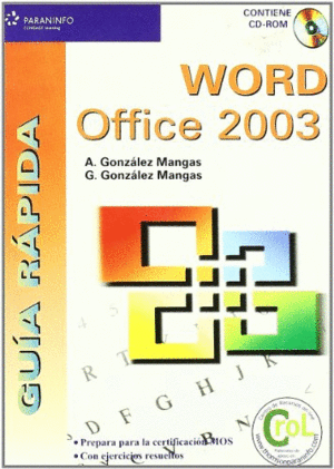 GUIA RAPIDA WORD OFFICE 2003+CD ROM