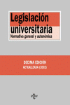 LEGISLACION UNIVERSITARIA 10ª EDIC. 2002