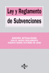 LEY Y REGLAMENTO DE SUBVENCIONES 297