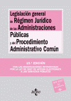 LEGISLACION GENERAL REGIMEN JURIDICO ADMINISTRACIONES Nº162 15ªED