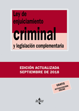 LEY DE ENJUICIAMIENTO CRIMINAL Y LEGISLACIÓN COMPLEMENTARIA 267