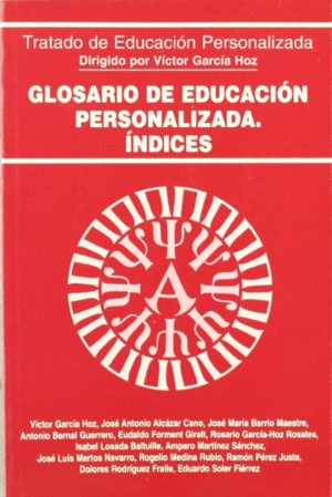 GLOSARIO DE EDUCACION PERSONALIZADA INDICES