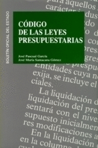 CODIGO DE LAS LEYES PRESUPUESTARIAS