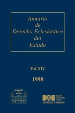 ANUARIO DE DERECHO ECLESIASTICO DEL ESTADO VOL.XIV 1998