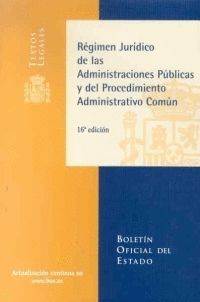 REGIMEN JURIDICO DE ADMINISTRACIONES PUBLICAS 16ªEDICION