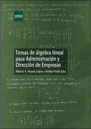 TEMAS DE ALGEBRA LINEAL PARA ADMINISTRACION Y DIRECCION DE EMPRES
