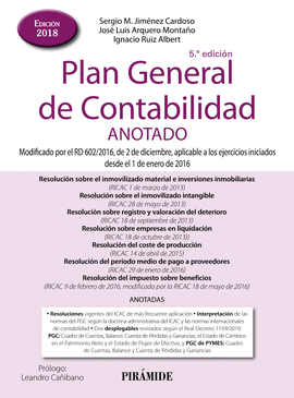 PLAN GENERAL DE CONTABILIDAD ANOTADO ED.2018