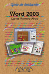 WORD 2003 GUIA DE INICIACION