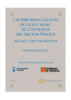 REFORMAS LEGALES DE LA LEY 30/2007 CONTRATOS DEL SECTOR PUBLICO