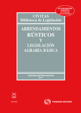 ARRENDAMIENTOS RUSTICOS Y LEGISLACION AGRARIA BASICA 2 27ªED.