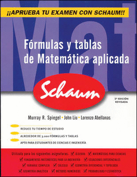 FORMULAS Y TABLAS DE MATEMATICA APLICADA 2ªEDICION