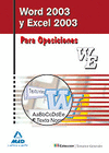 WORD 2003 Y EXCEL 2003 PARA OPOSICIONES