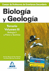 TEMARIO VOL.III BIOLOGIA GEOLOGIA PROFESORES ENSEÑANZA SECUNDARIA