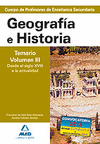 TEMARIO VOL.III GEOGRAFIA E HISTORIA PROFESORES SECUNDARIA