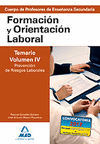 TEMARIO VOL.IV FORMACION Y ORIENTACION LABORAL SECUNDARIA