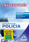 TEMARIO VOL.3 INSPECTORES CUERPO NACIONAL DE POLICIA ED.2010