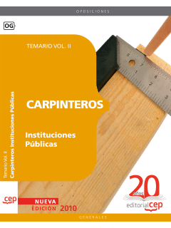TEMARIO VOL.II CARPINTEROS INSTITUCIONES PUBLICAS 2010