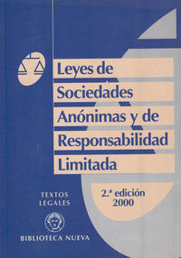 LEYES DE SOC.(2ªEDICION)ANONIMAS Y DE RESPONSABILI
