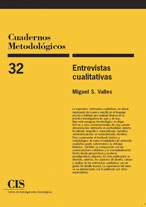 CUADERNOS METODOLOGICOS Nº32 ENTREVISTAS CUALITATIVAS