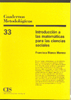 INTRODUCCION A LAS MATEMATICAS PARA LAS CIENCIAS SOCIALES Nº33