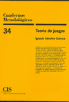 CUADERNOS METODOLOGICOS Nº34 TEORIA DE JUEGOS