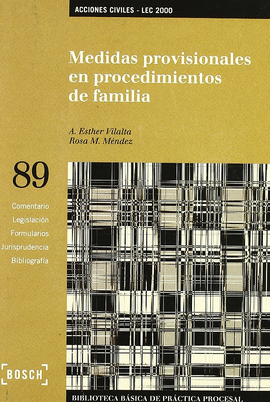 MEDIDAS PROVISIONALES EN PROCEDIM.DE FAMILIA - Nº8