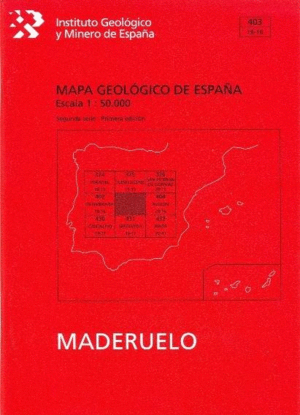 MAPA GEOLOGICO DE ESPAÑA E 1:50.000 HOJA 403 MADERUELO