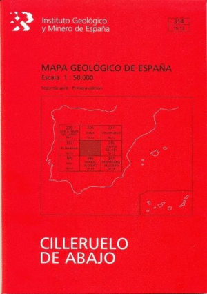 MAPA GEOLOGICO DE ESPAÑA E 1:50.000 HOJA 314 CILLERUELO DE ABAJO