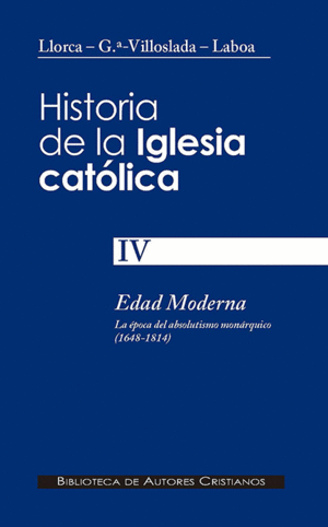 HISTORIA DE LA IGLESIA CATOLICA IV. EDAD MODERNA 411