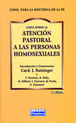 CARTA SOBRE LA ATENCION PASTORAL A LAS PERSONAS HOMOSEXUALES